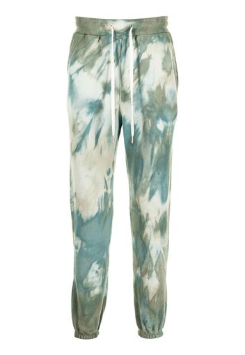 tie-dye print track pants