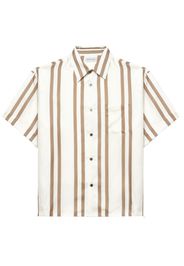 John Elliott stripe-print silk shirt - White