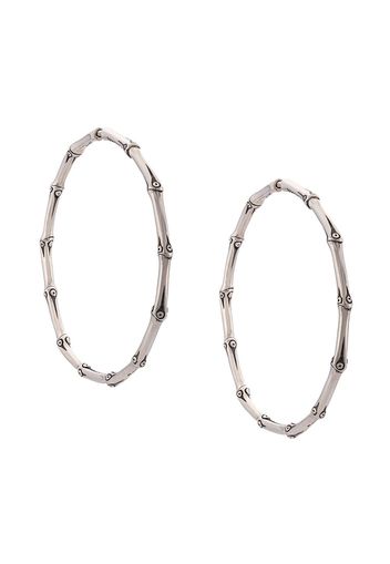 John Hardy Bamboo large hoop earrings - Silver