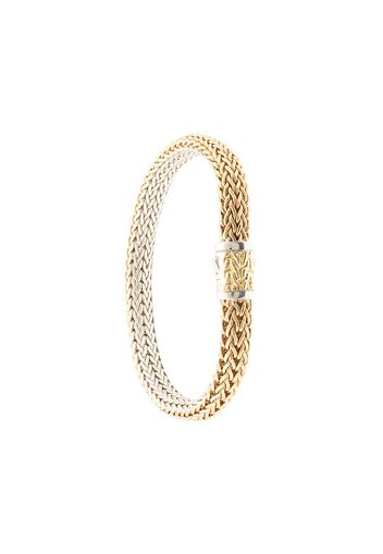 John Hardy 18kt yellow gold and sterling silver Classic Chain reversible bracelet