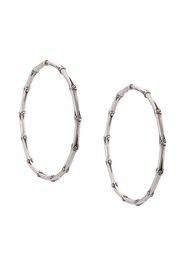 John Hardy Bamboo large hoop earrings - Silver