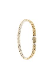 John Hardy 18kt yellow gold and sterling silver Classic Chain extra-small reversible bracelet