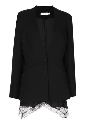 Jonathan Simkhai collarless single-breasted jacket - Black