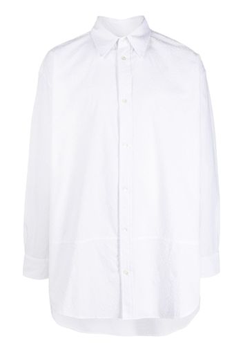 JORDANLUCA long-sleeve cotton shirt - White