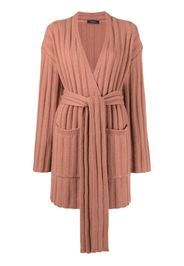 JOSEPH tie-waist cashmere cardigan - Neutrals