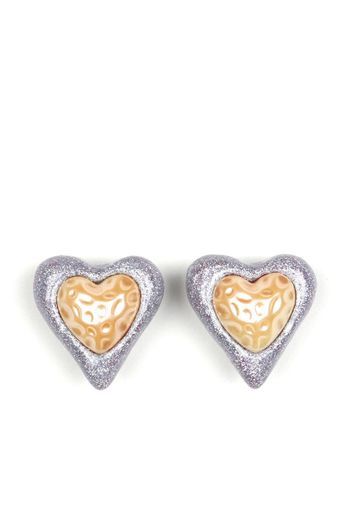 JULIETTA heart-shaped stud earrings - Silver