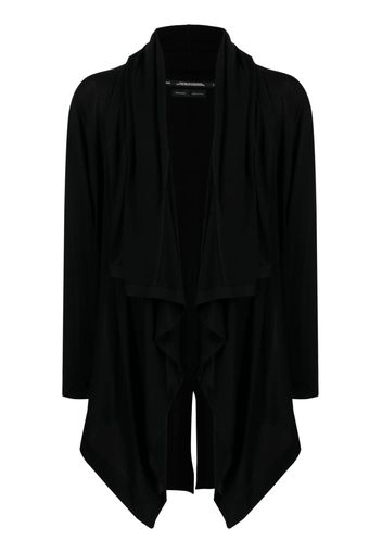 Julius draped jersey cardigan - Black