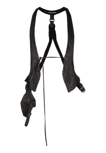 Julius leather holster vest - Black