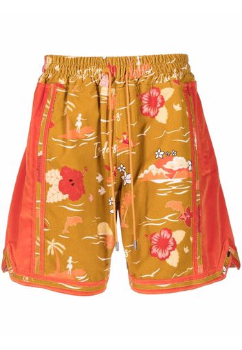 Just Don hawaiian-print shorts - Neutrals