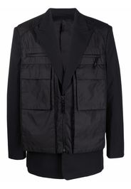 Juun.J two-layer vest blazer - Black