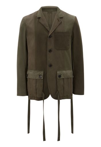 tie-pockets panelled jacket