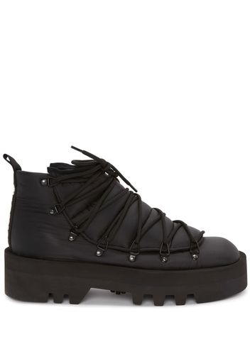 JW Anderson padded lace-up boots - Black