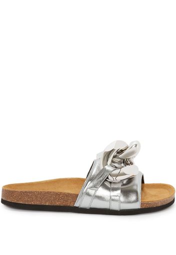 JW Anderson Chain metallic slides - Grey