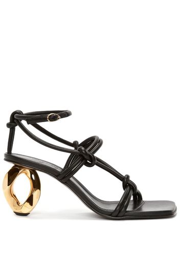 JW Anderson chain-heel strappy sandals - Black