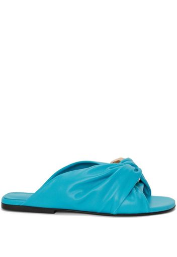 JW Anderson twisted chain-detail slides - Blue