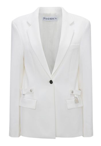 JW Anderson notched-lapels button-fastening blazer - White