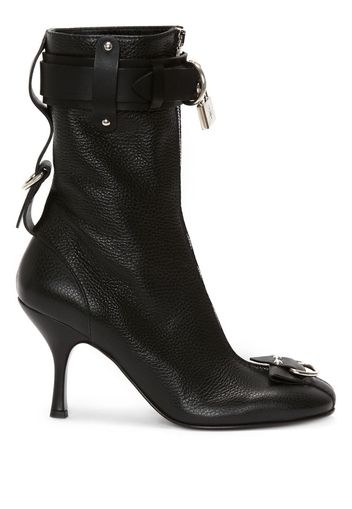 JW Anderson padlock ankle boots - Black