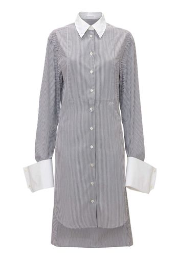 JW Anderson striped cotton shirt dress - White