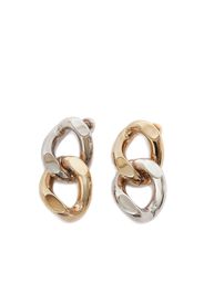 JW Anderson chain-link drop earrings - Silver