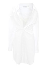 JW Anderson lace-detail shirt dress - White