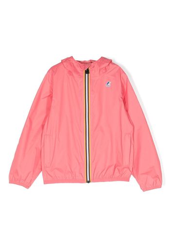K Way Kids Le Vrai hooded zip jacket - Pink