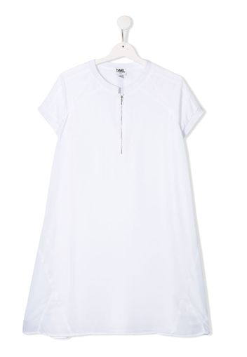 Karl Lagerfeld Kids colour bock short sleeve dress - White