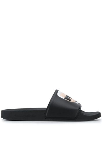 Karl Lagerfeld logo slides - Black