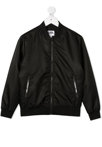 logo bomber jacket