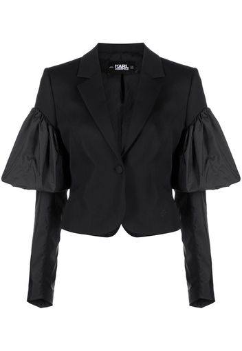 Karl Lagerfeld Hun's Pick ruffle sleeve blazer - Black