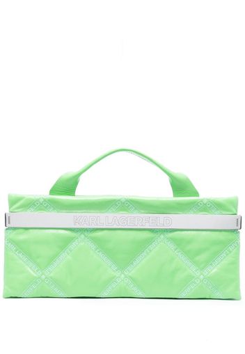 Karl Lagerfeld K/Kross quilted top-handle bag - Green