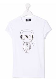 Karl Lagerfeld Kids K/Ikonik graphic-print T-shirt - White