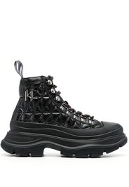 Karl Lagerfeld quilted platform boots - Black