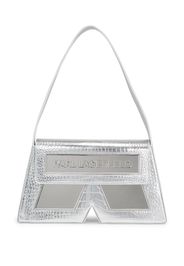 Karl Lagerfeld IKON/K crocodile-effect shoulder bag - Silver