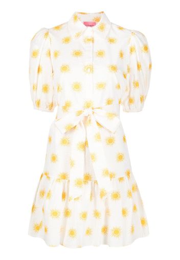 Kate Spade sun-print mini shift dress - White