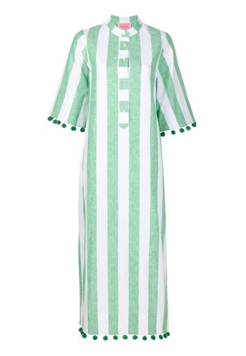 Kate Spade striped short-sleeve tunic dress - White