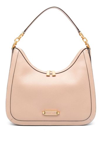 Kate Spade logo-plaque leather tote bag - Neutrals