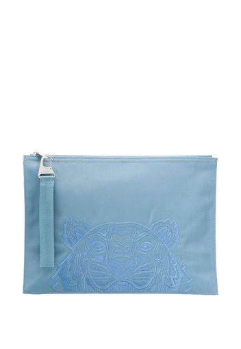 Tiger embroidered pouch bag