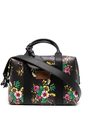 Kenzo floral-print shoulder bag - Black