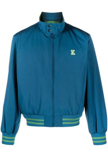 Kenzo graphic logo-print track jacket - Blue