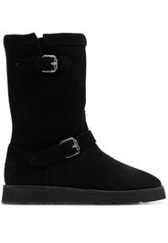 Kenzo buckle-detail suede boots - Black