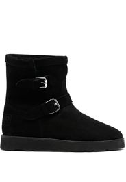 Kenzo buckle-detail suede boots - Black