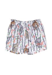 Kenzo Kids graphic-print track shorts - White