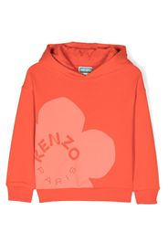 Kenzo Kids Boke logo-print hoodie - Orange