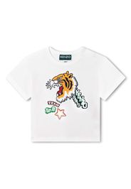 Kenzo Kids logo-print cotton T-shirt - White