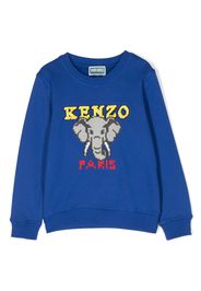 Kenzo Kids Jungle Game Elephant sweatshirt - Blue