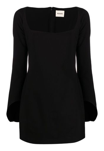 KHAITE Tate long-sleeve dress - Black