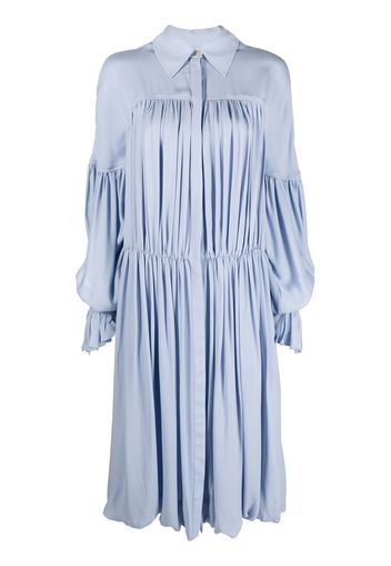 KHAITE Colleen silk midi dress - Blue