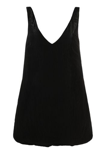 KHAITE V-neck sleeveless dress - Black