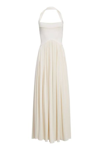 KHAITE Marisol sleeveless midi dress - Neutrals