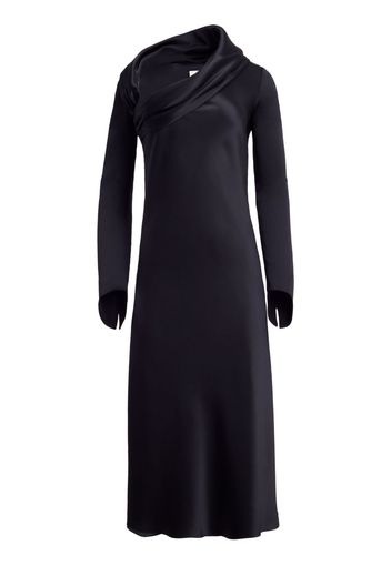 KHAITE Olivier silk midi dress - Black